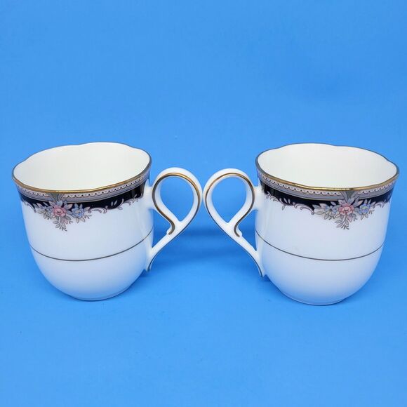 Noritake 9773 "Palais Royal" Set Of 2 Vintage 3 1/8" Cups Only No Saucers EC - Picture 1 of 9